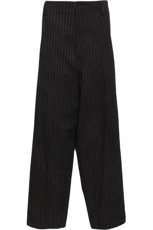 YOHJI YAMAMOTO Striped cotton trousers