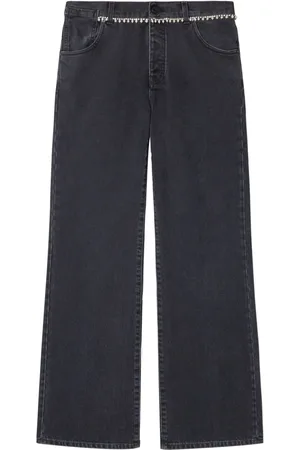 OFF-WHITE Belted wide jeans