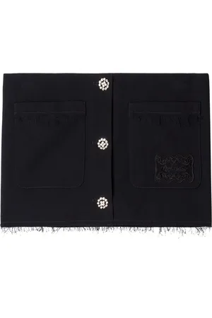 OFF-WHITE Logo-embroidered mini skirt