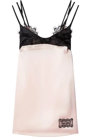OFF-WHITE Lace appliqu?? mini dress