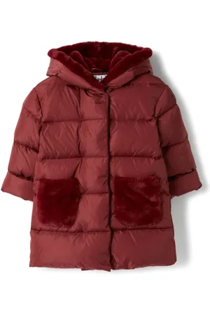 Il gufo Faux fur hooded coat