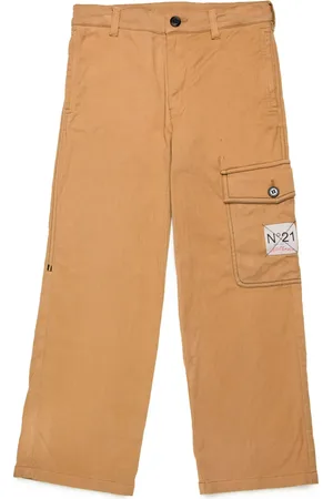 Nº21 Logo-appliqué straight-leg trousers