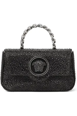 VERSACE La Medusa crystal-embellished mini bag