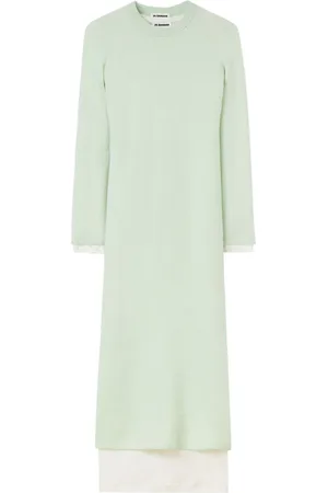Jil Sander Layered wool midi dress