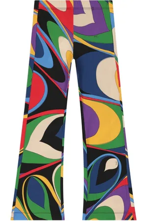 PUCCI Junior Onde-print leggings