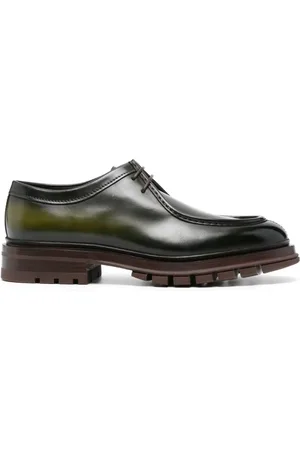 santoni Leather Derby shoes