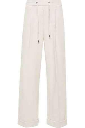 PESERICO SIGN Lurex-detail straight trousers