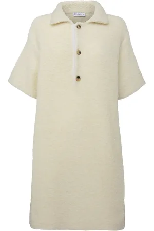 J.W.Anderson Logo-plaque knit polo dress
