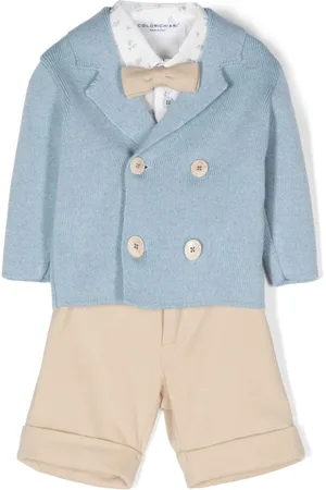 COLORICHIARI Double-breasted trousers set