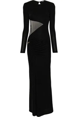 Roberto Cavalli Metallic-threading maxi dress