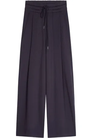 DRIES VAN NOTEN Wide-leg cotton track pants
