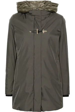 FAY Gabardine toggle coat