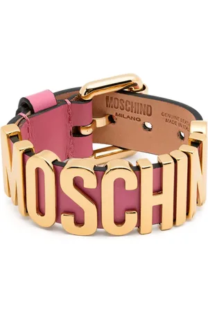 Moschino Logo-lettering bracelet