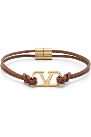 VALENTINO GARAVANI VLogo-plaque cord bracelet