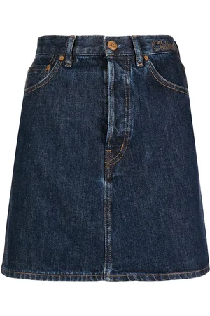 Chloé Buttoned five-pocket denim skirt