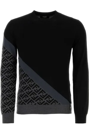 Fendi FF-pattern intarsia-knit jumper