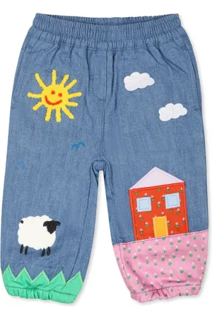 Stella McCartney Farmyard-appliqué jeans