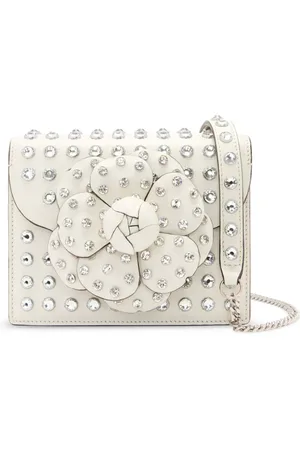 Oscar de la Renta Mini Crystal Stud TRO bag
