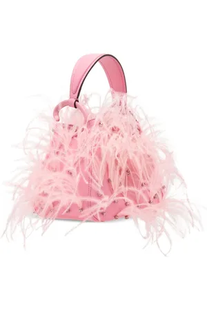 Oscar de la Renta O Handle ostrich-feather bag