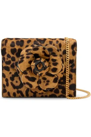 Oscar de la Renta Mini Jaguar-print TRO bag
