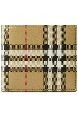 Burberry Vintage Check bifold leather wallet