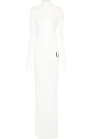 Casablanca Gathered-detail maxi dress