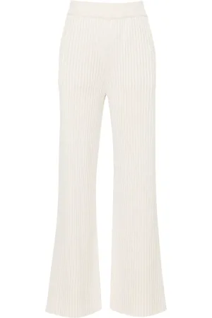 ELEVENTY Chunky-ribbed trousers