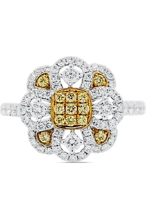 HYT Jewelry 18K gold and platinum diamond ring