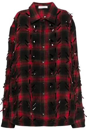 JUNTAE KIM Laser-slashed shirt