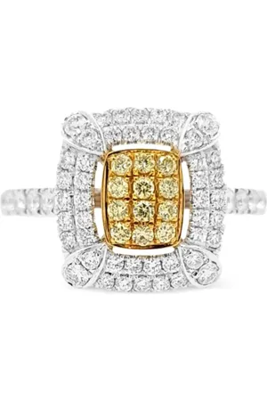 HYT Jewelry 18K gold and platinum diamond ring