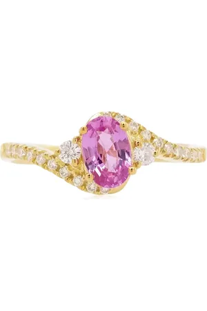 HYT Jewelry 18kt yellow diamond and sapphire ring