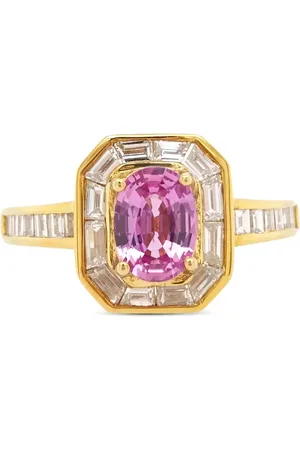 HYT Jewelry 18kt yellow diamond and sapphire ring
