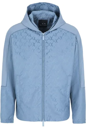 Armani Exchange Monogram-jacquard hooded jacket
