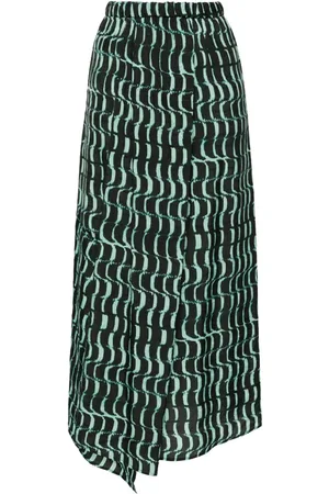 CHRISTIAN WIJNANTS Abstract-print midi skirt