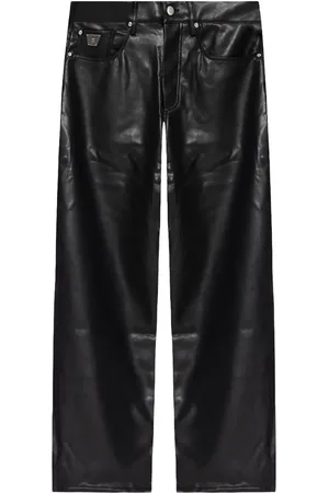 MISBHV Faux-leather loose pants