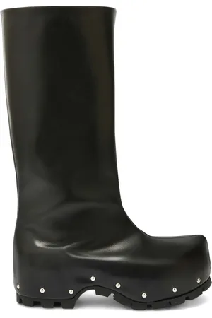 Jil Sander Studded leather knee-high boots