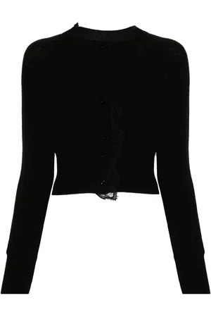 ERMANNO SCERVINO Corded-lace-trim cardigan