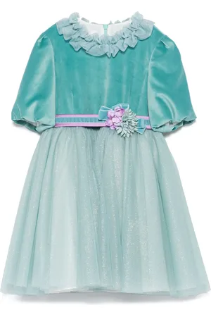 COLORICHIARI Floral-belt dress