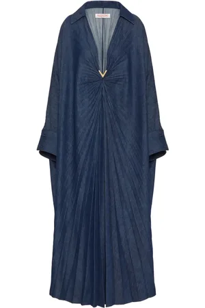 VALENTINO GARAVANI V Gold denim kaftan