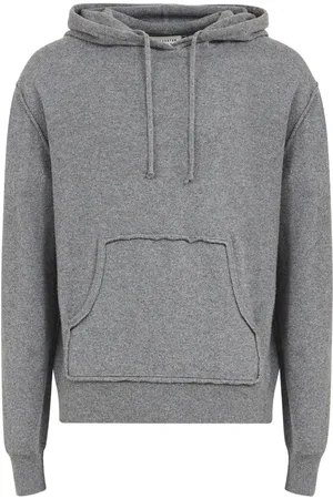 Maison Margiela Pouch-pocket knitted drawstring hoodie
