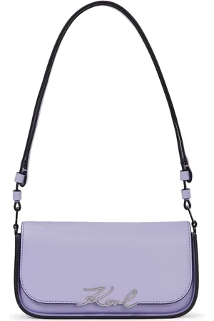 Karl Lagerfeld Signature leather shoulder bag