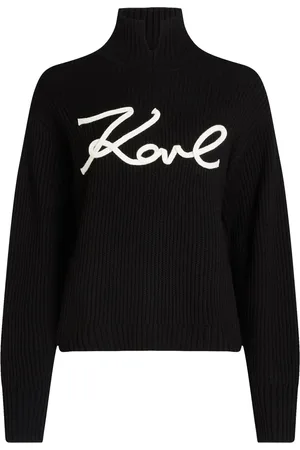 Karl Lagerfeld Signature Soutache knitted top