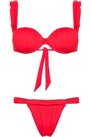 Noire Swimwear Cheeky ruched bikini set