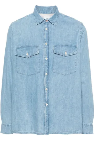 Paul Smith Denim patch-pocket shirt