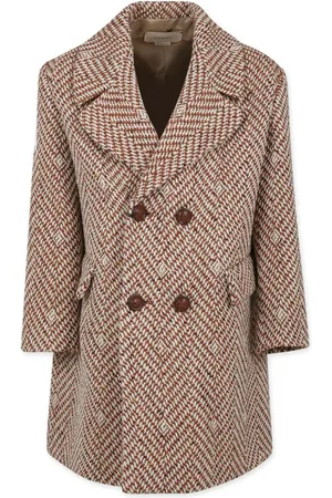 Gucci Double-breasted Square G chevron coat