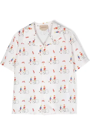 Gucci Short-sleeve graphic-print shirt