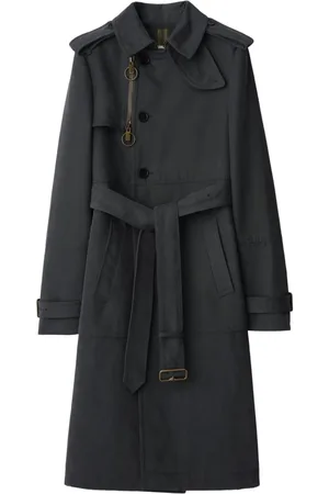 Burberry Long trench coat in cotton and nylon