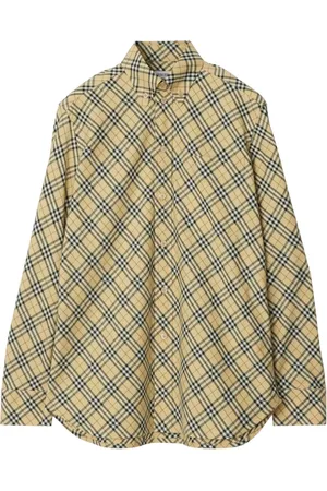 Burberry Check-pattern cotton shirt