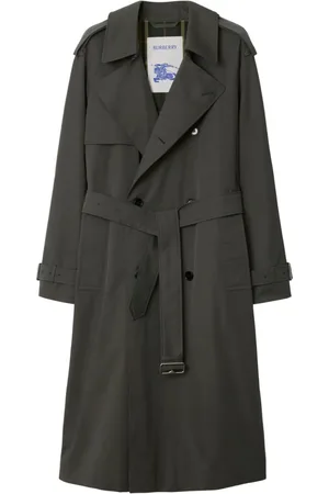 Burberry Gabardine-weave trench coat