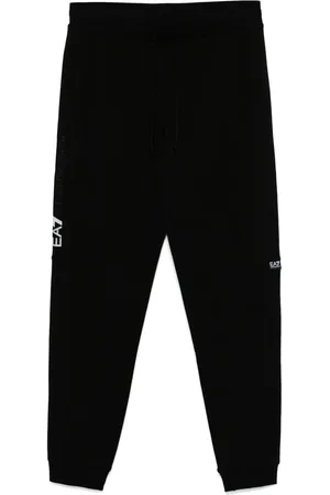 EA7 Rubberised-logo sweatpants